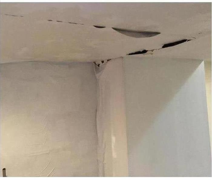 White Ceiling with Water Damage 