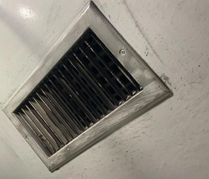 AFFECTED AIR VENT AFTER RESIDENTIAL FIRE